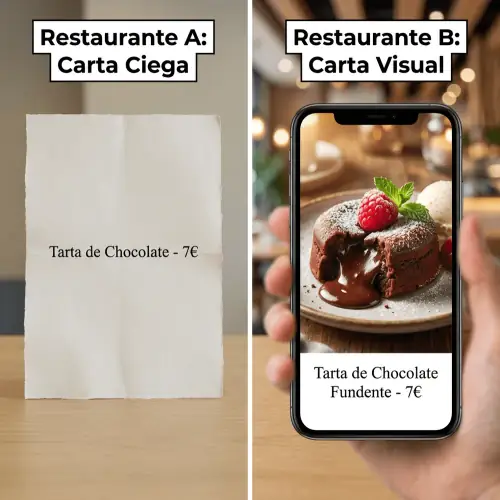 Blind Menu vs Visual Menu Comparison