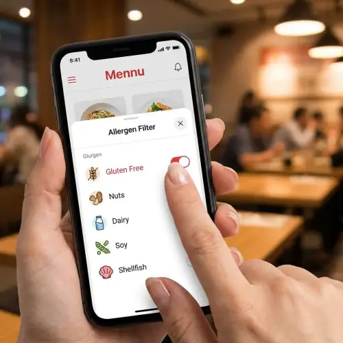 Allergenfilter im digitalen Menü