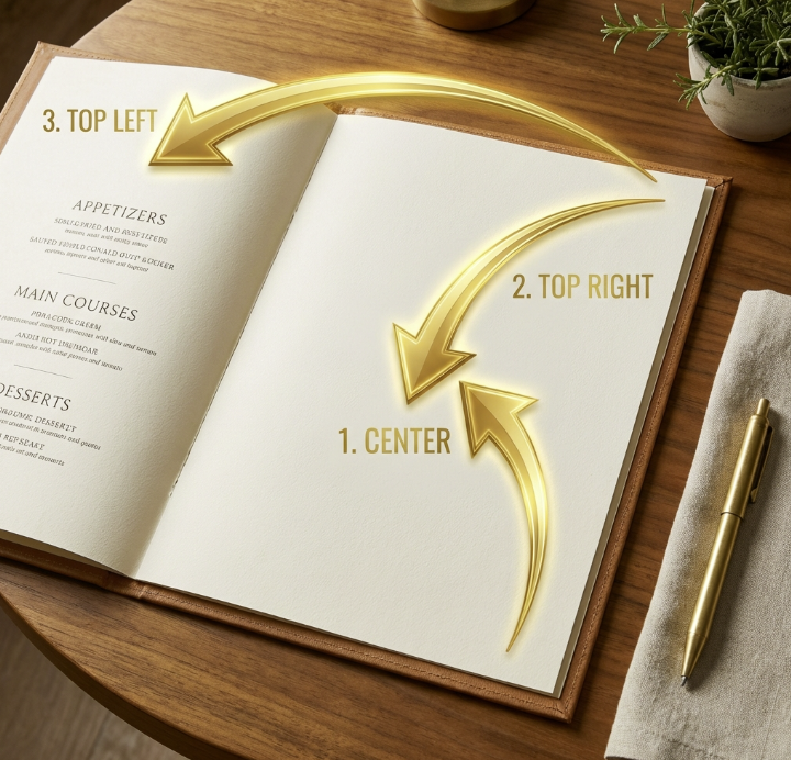 Triángulo de Oro Menú